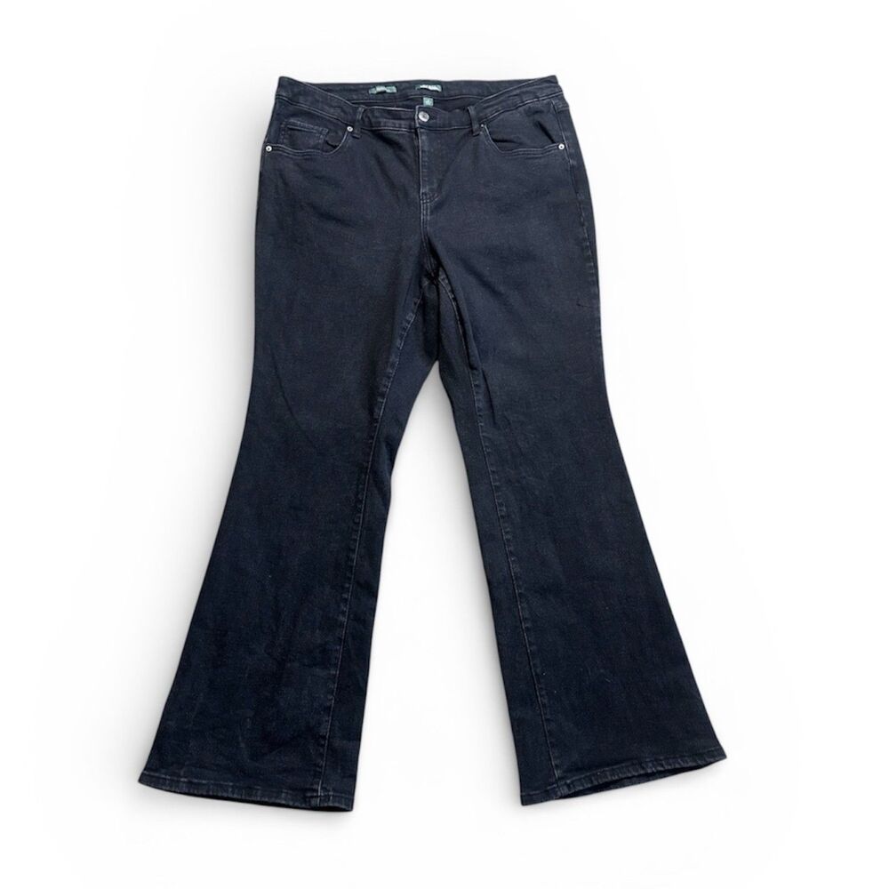 Wild Fable Flare Jeans Women’s 17/XXL Low Rise Y2K Bohemian Black Trousers